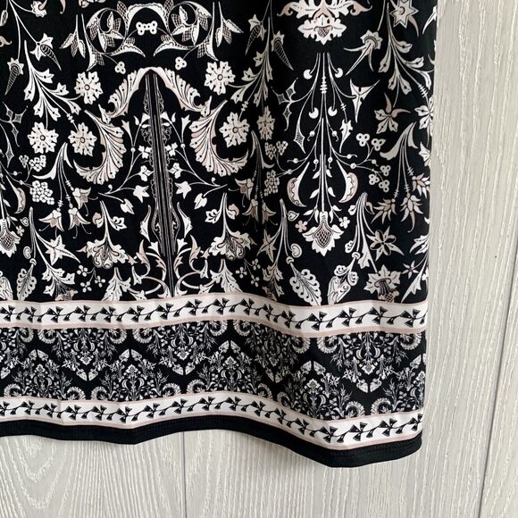 Max Studio Black Pink Print Dress Size XS NWT - Picture 2 of 4